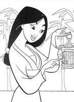 kolorowanki Mulan Disney numer 12